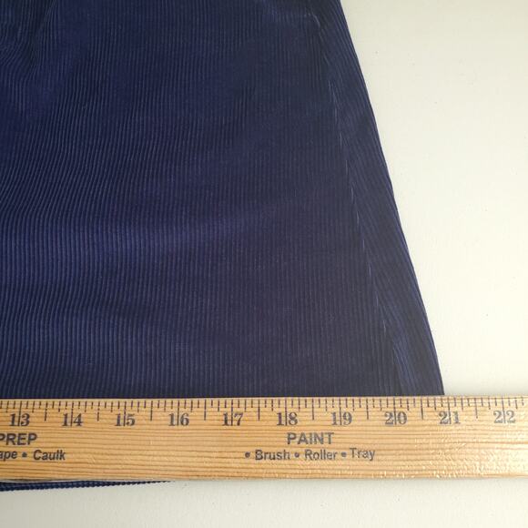 Frye Heritage Corduroy Dark Blue Mini Skirt 6 Cowgirl Country Boho Casual NEW - Picture 11 of 13